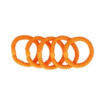 Haarelastieken Hair Tie Basic 5 Stuks Oranje