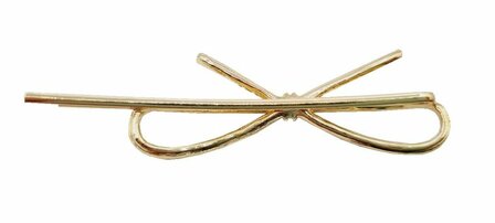Haarspeld Schuifspeldjes Strik Strass Goud