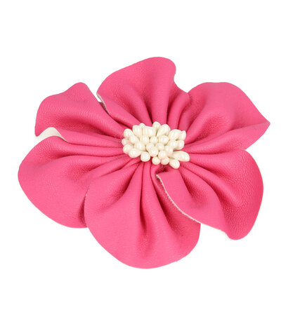 duckklem-broche-bloem-leder-look-7,5cm-roze