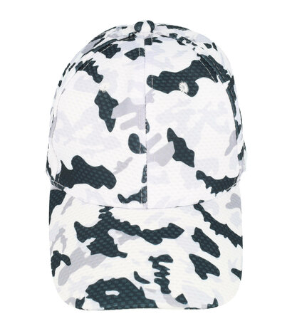 cap-camouflage-patroon-zwart-wit