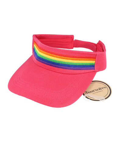 zonneklep-regenboog-roze