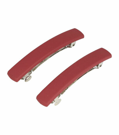 Haarspeld Basic Klein 6cm Effen Mat Donker Rood