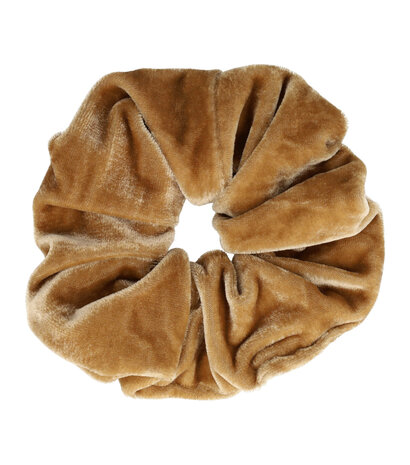 Scrunchie Haarelastiek Licht Bruin