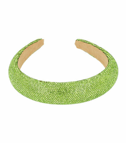 Haarband Diadeem Dik Glitter Groen