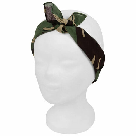 Haarband Bandana Zakdoek Camouflage Print  Groen