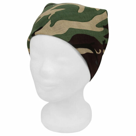 Haarband Bandana Zakdoek Camouflage Print  Groen