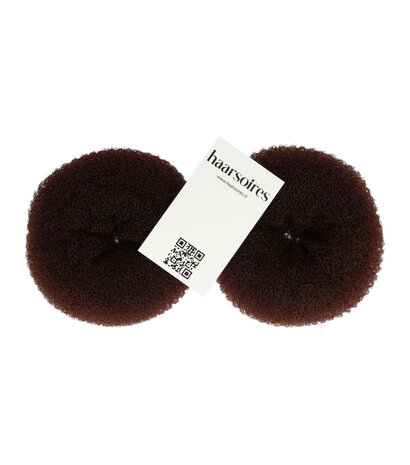 Haardonut Bun XL 12cm 2 stuks Bruin