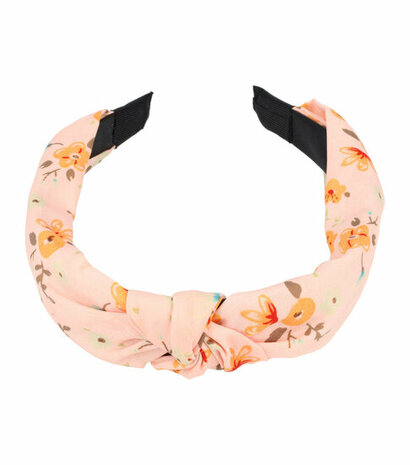 Haarband Diadeem Knoop Bloemen Patroon Color Roze