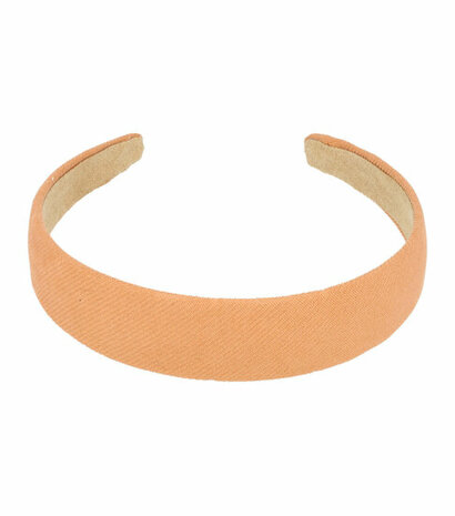 Haarband Diadeem Stof 3cm Oranje