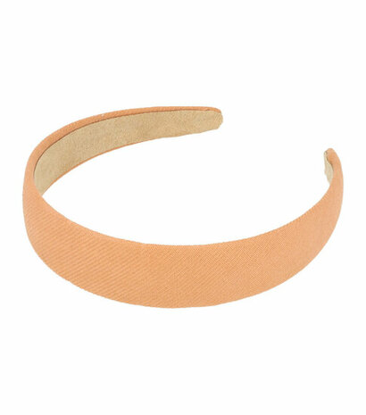 Haarband Diadeem Stof 3cm Oranje