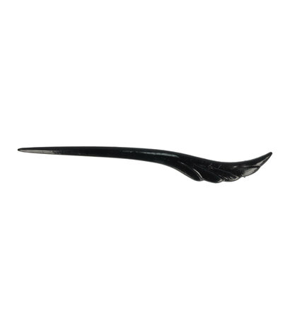 Haarpin Wing Vorm Kunststof 17cm Zwart