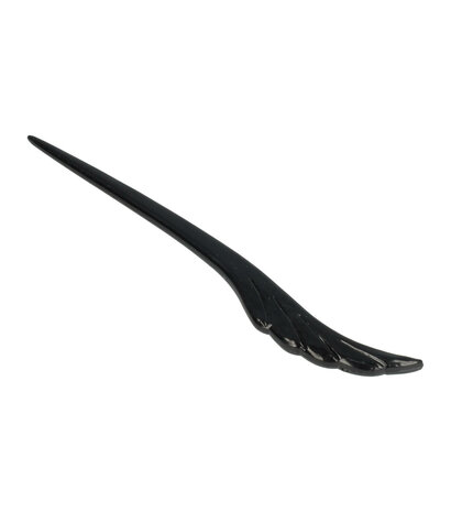 Haarpin Wing Vorm Kunststof 17cm Zwart