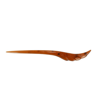 Haarpin Wing Vorm Kunststof 17cm Bruin