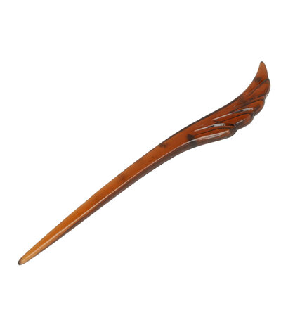 Haarpin Wing Vorm Kunststof 17cm Bruin