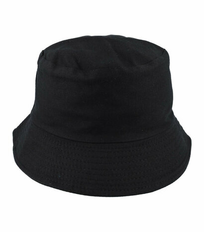 Bucket Hat Basic Zwart