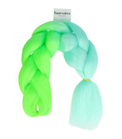 Jumbo Braids Hairextentions Color 60cm Blauw Groen