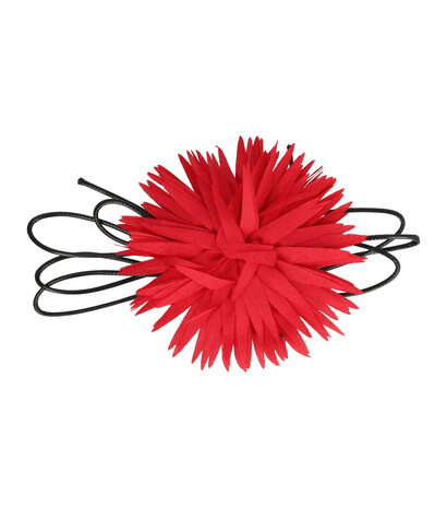 Haarband Veter Bloem Aster 10cm Rood