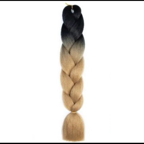 Jumbo Braids Hairextentions Color 60cm Zwart Bruin