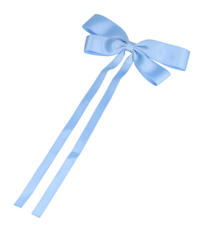 Haarspeld Duckklem Strik Linten 15cm Licht Blauw