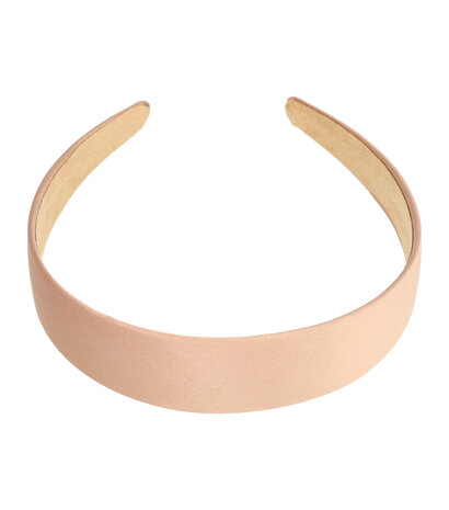 Diadeem Satijn Stof 3cm Beige