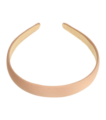 Diadeem Satijn Stof 2cm Beige