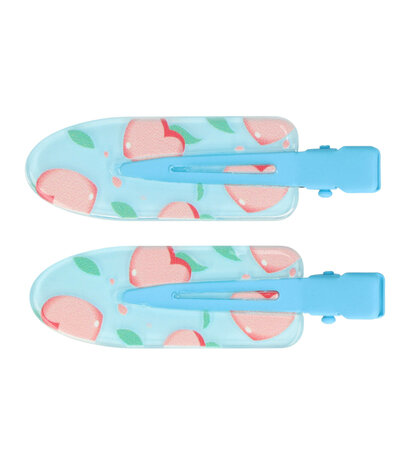 Duckklemmen Funny Beauty Clips Hartjes Roze Blauw