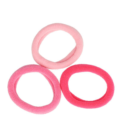 Haarelastieken Klein Endless 3,5cm 50 Stuks Roze