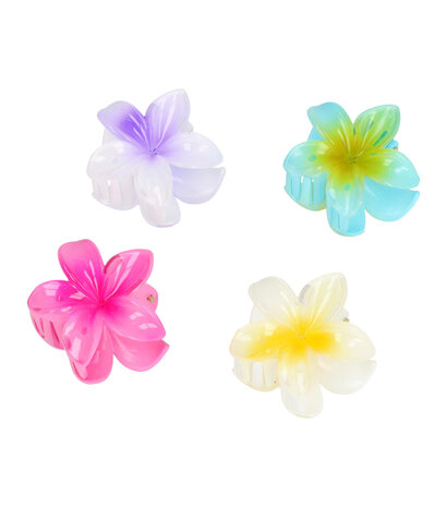 Haarklemmen Set Klein Lelie Bloem 4cm Duo Kleuren