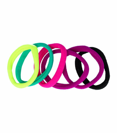 Haarelastieken Endless Armband Roze Groen Geel