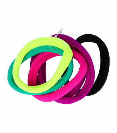 Haarelastieken Endless Armband Roze Groen Geel