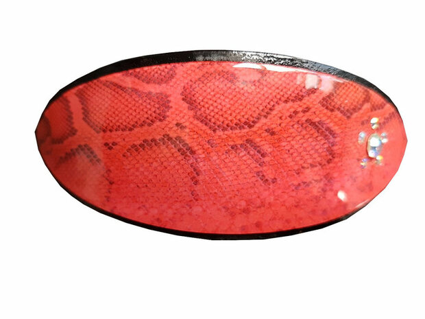 Haarspeld Snake Print Rood