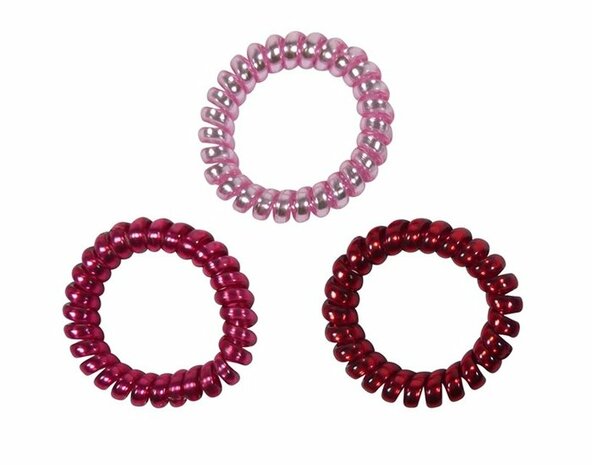 Haarelastieken Invisibobble Metallic Rood Roze