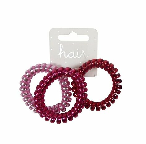 Haarelastieken Invisibobble Metallic Rood Roze