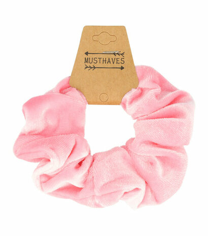 Scrunchie Haarelastiek Velvet Roze