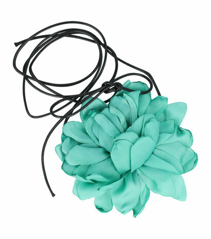 Haarband Veter Bloem 12cm Groen