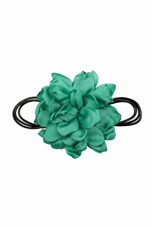 Haarband Veter Bloem 12cm Groen