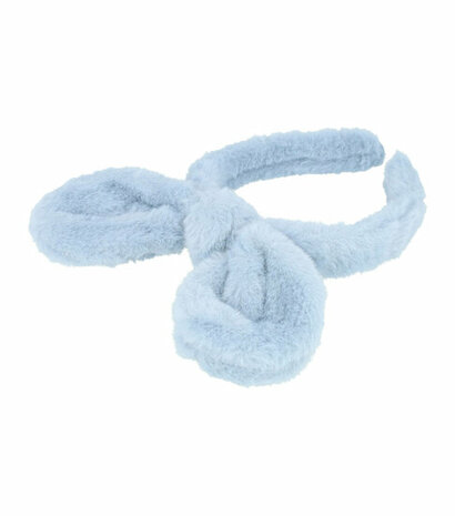 Haarband Diadeem Strik Oortjes Furry  Blauw