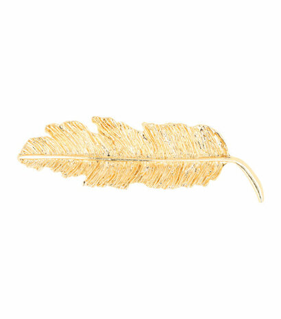 Haarspeld Feather Metaal 7cm Goud