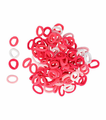 Haarelastieken Endless Mini 100 Stuks 2cm Roze