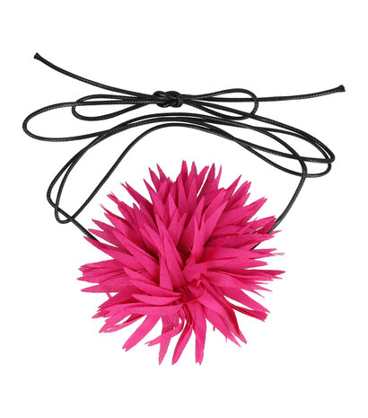 Haarband Veter Bloem Aster 10cm Fuchsia Roze