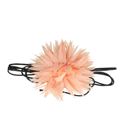 Haarband Veter Bloem Aster 10cm Licht Roze