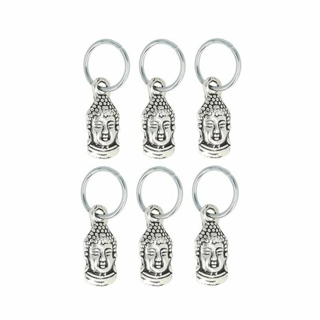 Haarringen Bedel Boedha Zilver