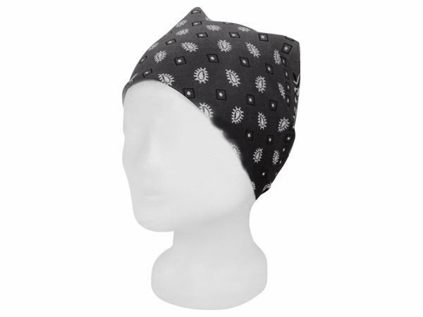 Bandana Zakdoek Paisley Print Zwart Grijs