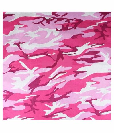 Bandana Zakdoek Camouflage Patroon Roze