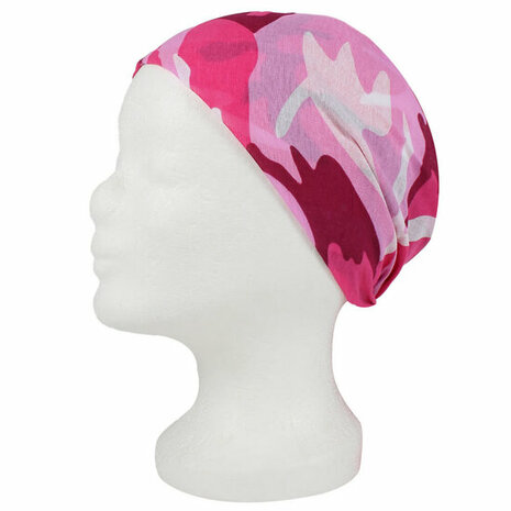 Bandana Zakdoek Camouflage Patroon Roze