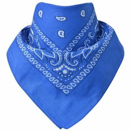 Bandana Zakdoek Paisley Print Blauw