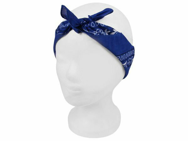 Bandana Zakdoek Paisley Print Blauw