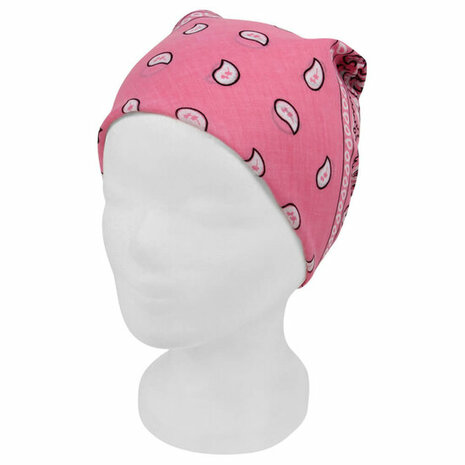 Bandana Zakdoek Paisley Licht Roze