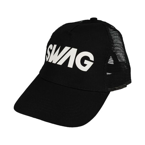 Cap Swag Tekst One Size Zwart