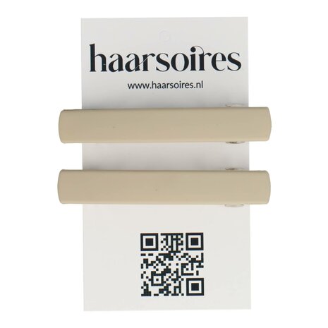 Haarspeld Basic Klein 6cm Effen Mat Beige